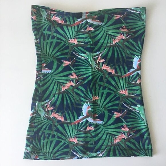 🌴Tropical Forest Themed Tube  Top - Picture 5 of 5